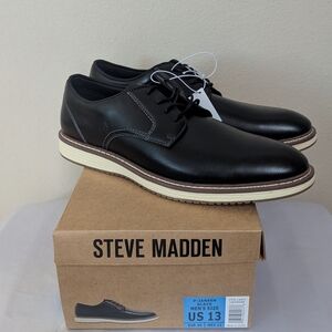 New Steve Madden Men's Oxford Casual Formal Dress Shoes Black Size‎ 13
